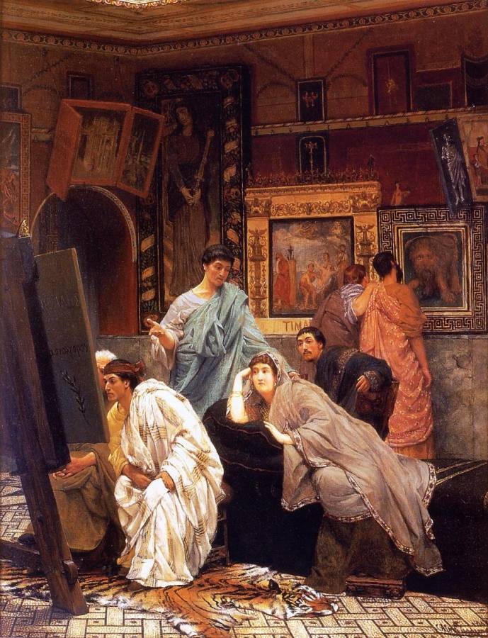 Alma-Tadema Lawrence - Une collection de tableaux au temps d-Auguste.jpg